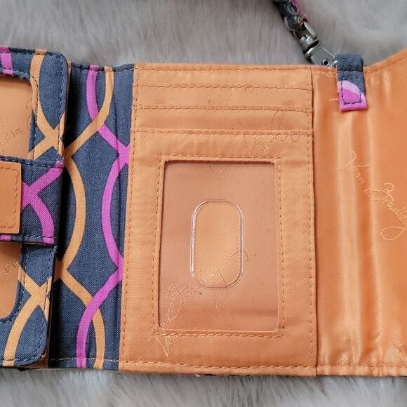 VERA BRADLEY JAZZY BLOOMS PATTERN SMALL WALLET AND PHONE CASE - Picture 6 of 9